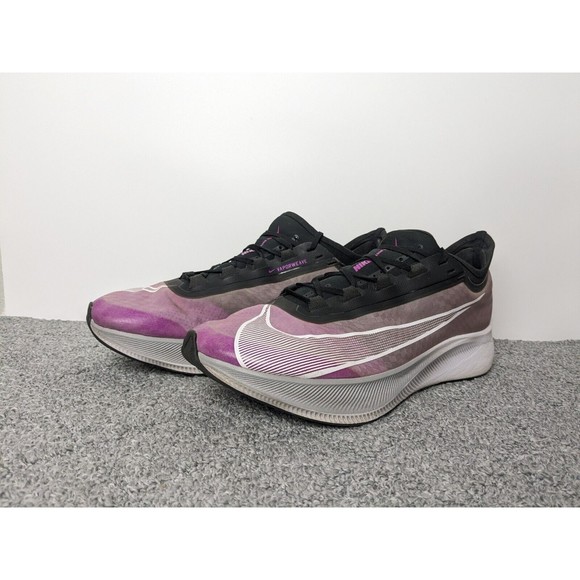 Nike Zoom Fly 3 Mens Size 12.5 Purple Athletic Running Shoes - Picture 3 of 10